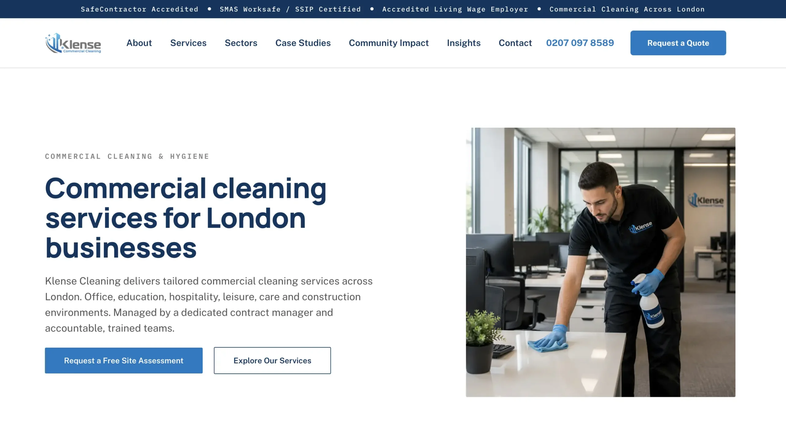 kwayse wordpress webdesign agency london uk cairo egypt - cleaning company website example